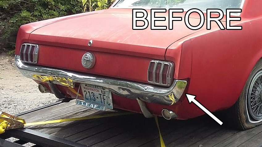 Mustang bumper before