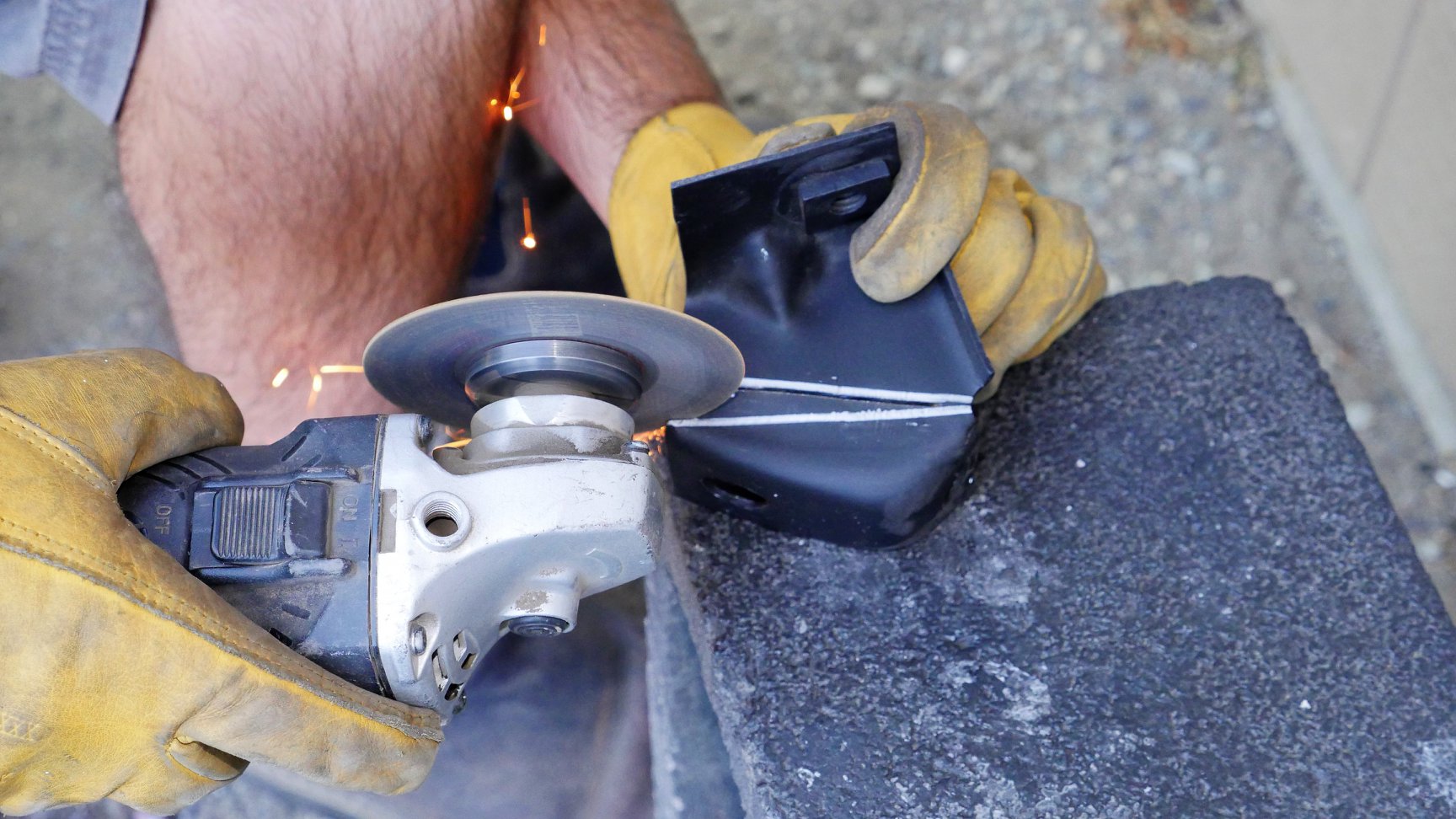 Cutting bumper brackets