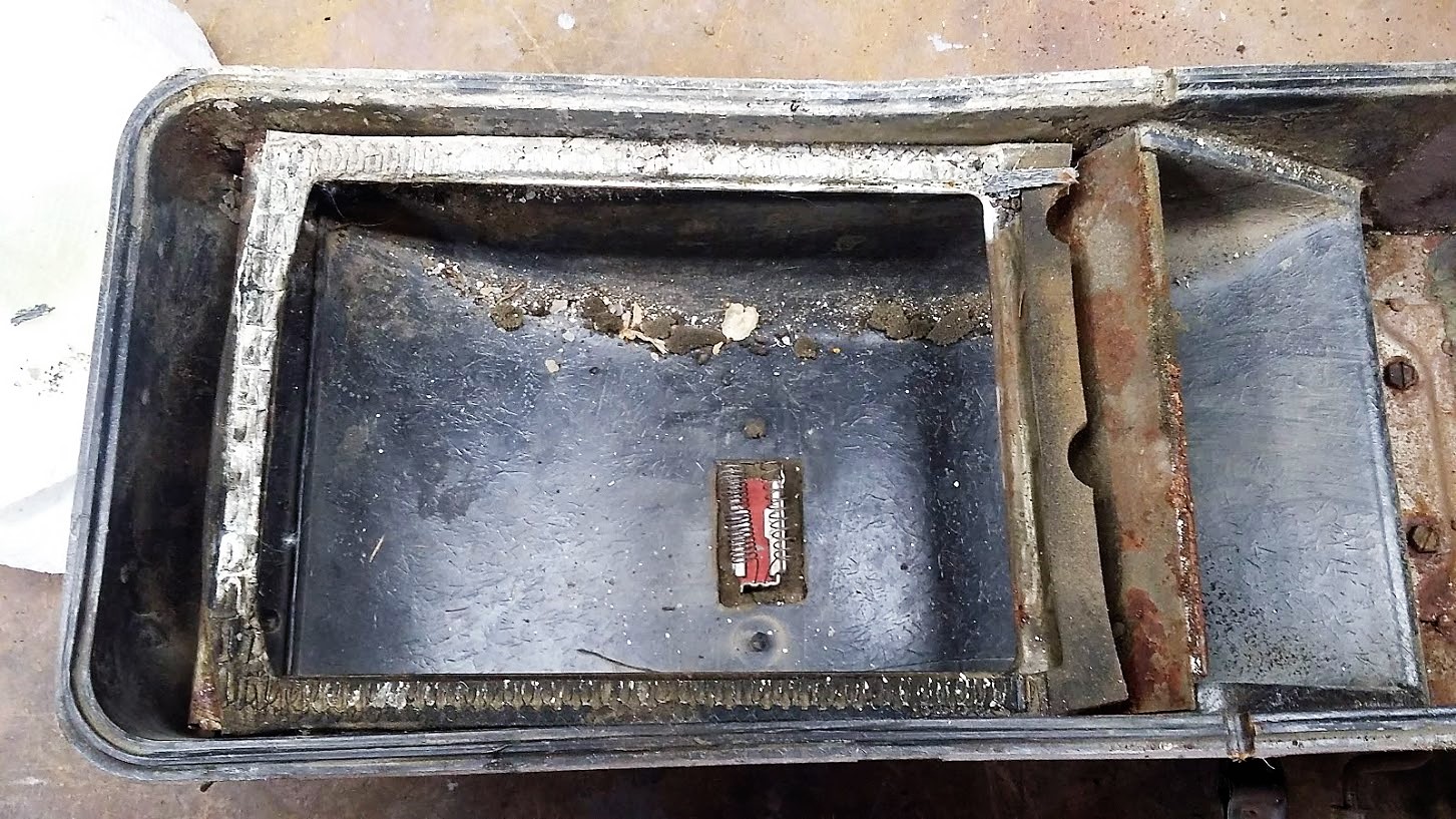 Crusty inside of heater box