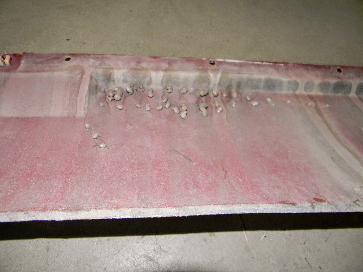 Bondo 'worms' on back side of rear valance