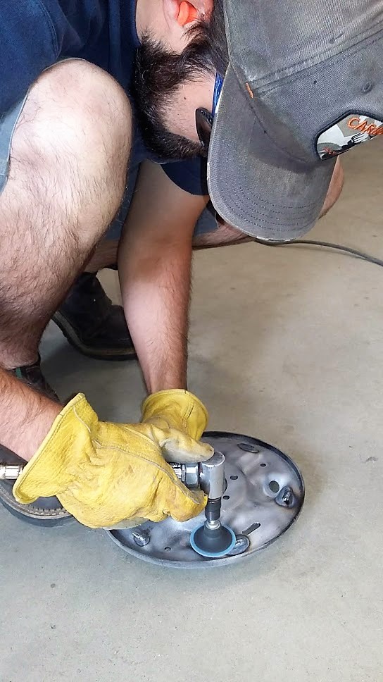 Repairing rear brake backing plates